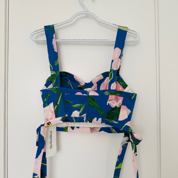 Carolina Herrera floral bustier top • size 4 - Picture 2 of 6